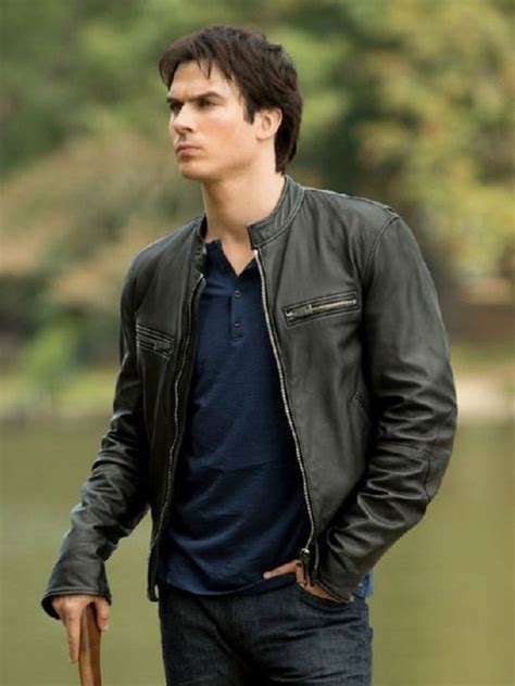 damon salvatore jacket replica|damon salvatore in leather jacket.